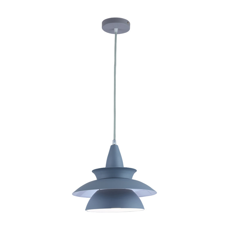 Stylish Macaron Hanging Light: Black/White Adjustable Ceiling Fixture for Living Room