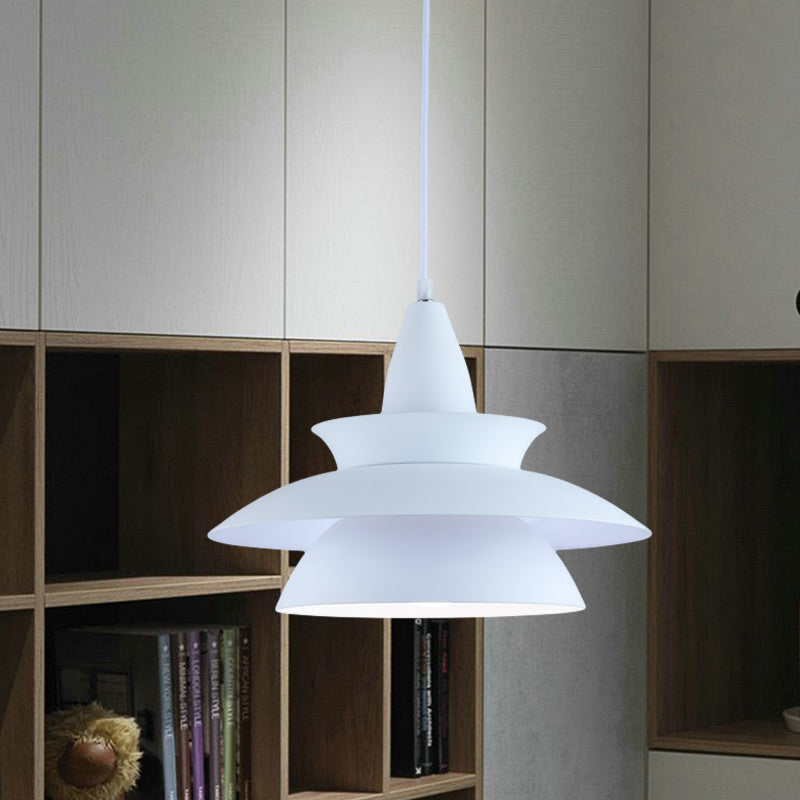 Stylish Aluminum Macaron Hanging Light Fixture 1 Head Adjustable Ceiling Lighting For Living Room -