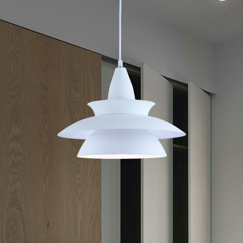Stylish Aluminum Macaron Hanging Light Fixture 1 Head Adjustable Ceiling Lighting For Living Room -