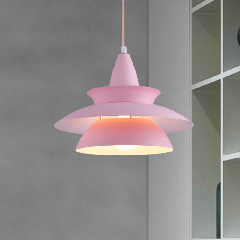 Stylish Macaron Hanging Light: Black/White Adjustable Ceiling Fixture for Living Room