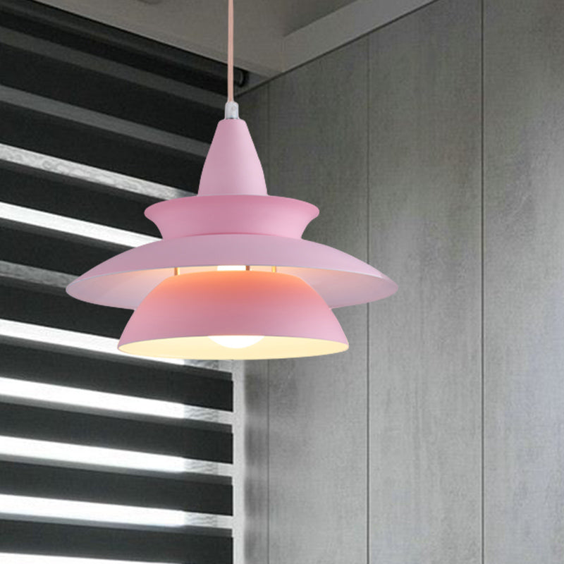 Stylish Macaron Hanging Light: Black/White Adjustable Ceiling Fixture for Living Room