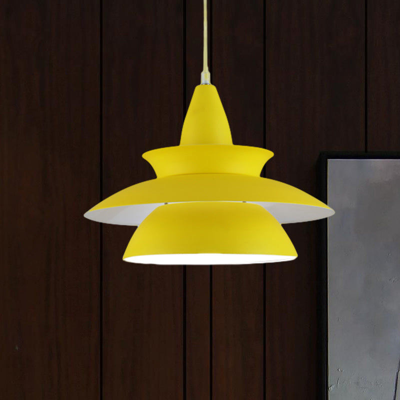 Stylish Macaron Hanging Light: Black/White Adjustable Ceiling Fixture for Living Room
