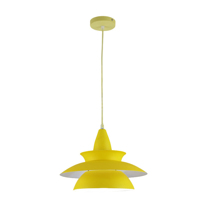 Stylish Macaron Hanging Light: Black/White Adjustable Ceiling Fixture for Living Room