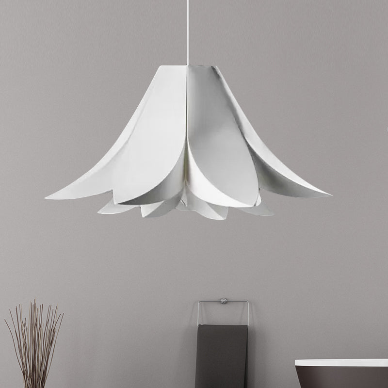 Simplicity Petal Hanging Lamp Kit - Acrylic Wide 1-Light Pendant Kitchen Ceiling 21.5/27.5/31.5