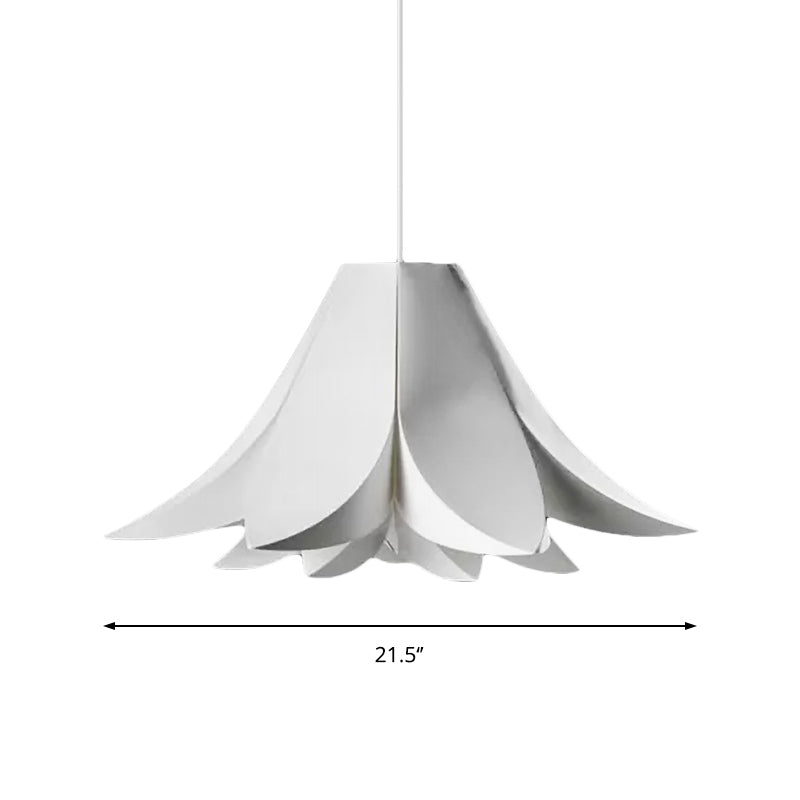 Simplicity Petal Hanging Lamp Kit - Acrylic Wide 1-Light Pendant Kitchen Ceiling 21.5/27.5/31.5