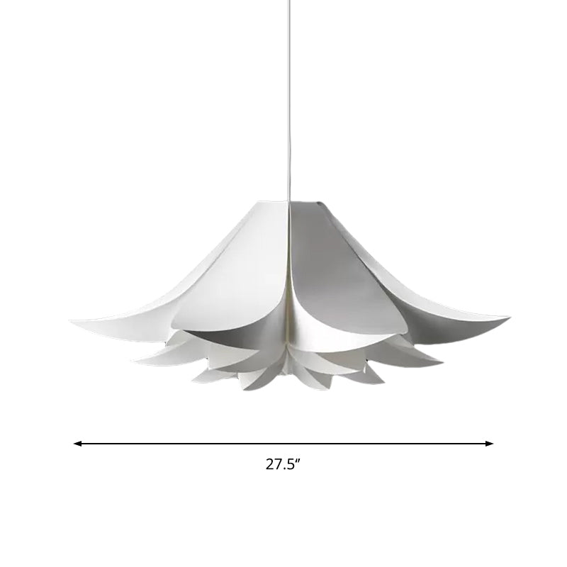 Simplicity Petal Hanging Lamp Kit - Acrylic Wide 1-Light Pendant Kitchen Ceiling 21.5/27.5/31.5