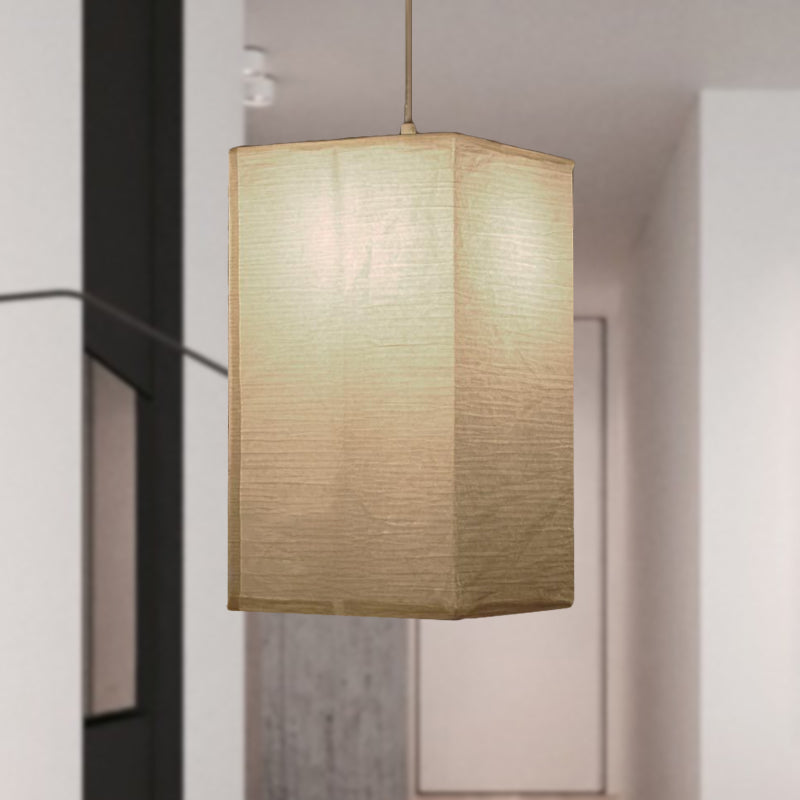 Suspension lanterne large de 8,5"/11,5"/16,5" Lampe suspendue traditionnelle en papier blanc à 1 lumière