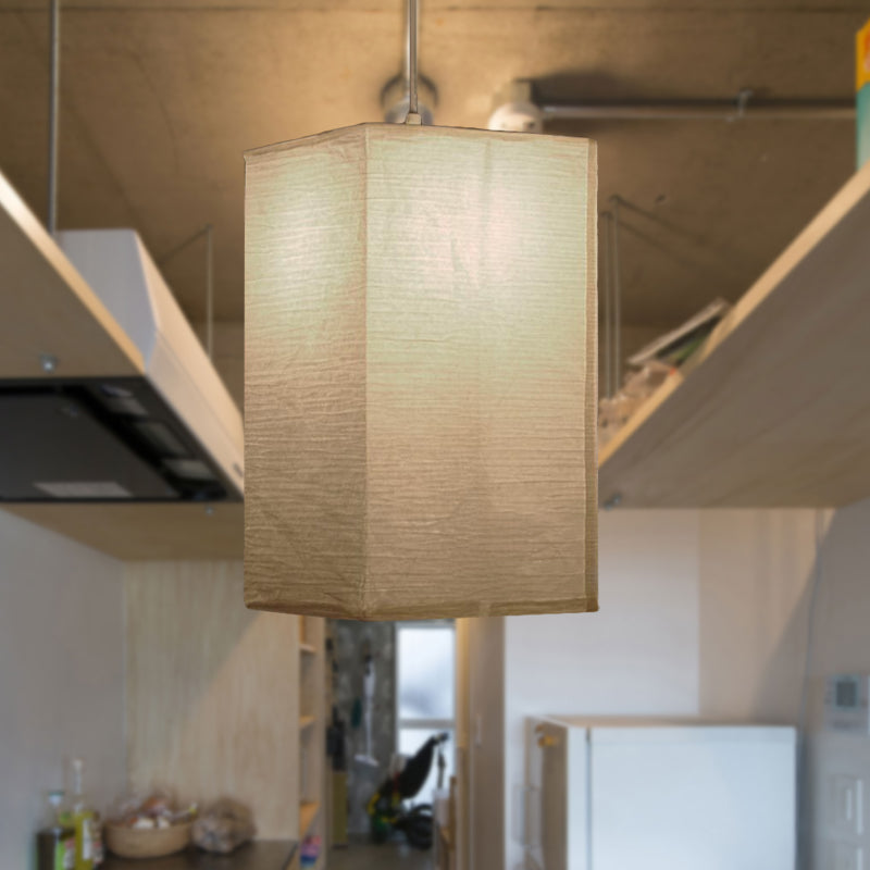Suspension lanterne large de 8,5"/11,5"/16,5" Lampe suspendue traditionnelle en papier blanc à 1 lumière