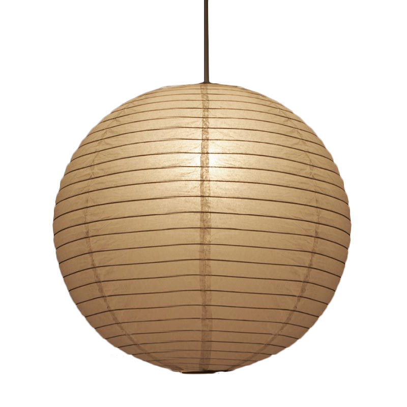 Suspension lanterne large de 8,5"/11,5"/16,5" Lampe suspendue traditionnelle en papier blanc à 1 lumière