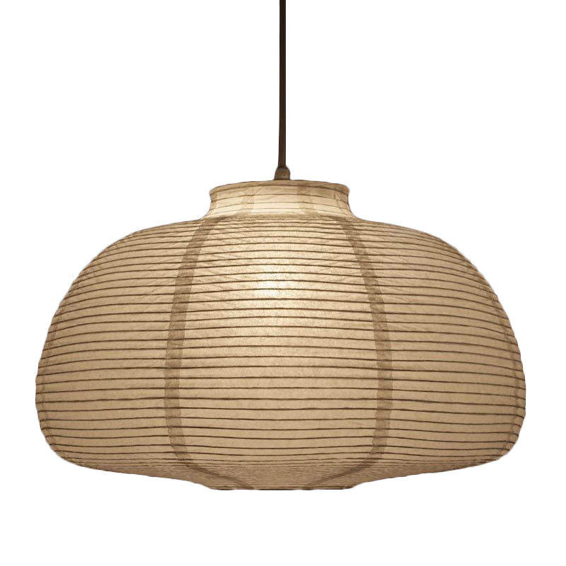Suspension lanterne large de 8,5"/11,5"/16,5" Lampe suspendue traditionnelle en papier blanc à 1 lumière