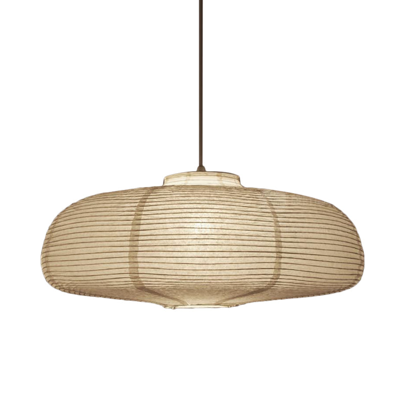Suspension lanterne large de 8,5"/11,5"/16,5" Lampe suspendue traditionnelle en papier blanc à 1 lumière
