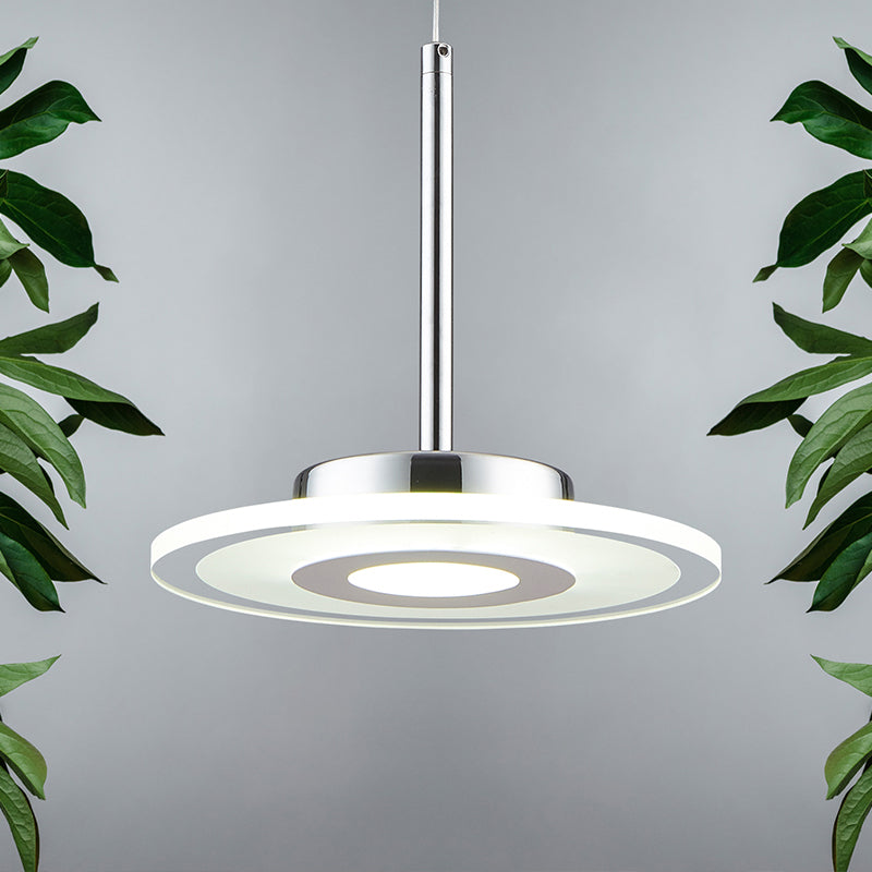 Ultrathin Acrylic Island Pendant LED Light in Warm/White/Natural