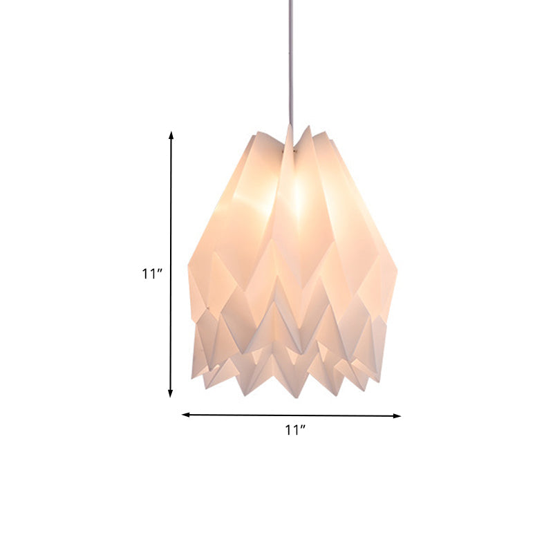 Sleek Acrylic Pendant Lamp - Modernist Design White Finish