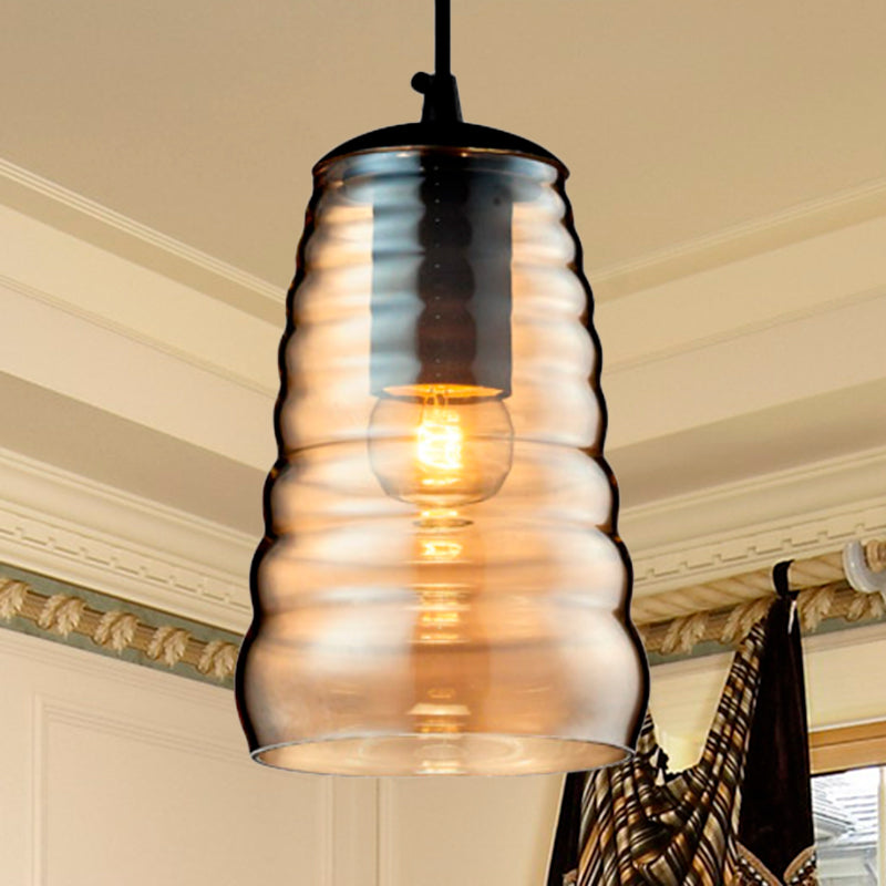 Modern Glass Pendant Light With Multiple Shapes And Colors Amber / Cylinder