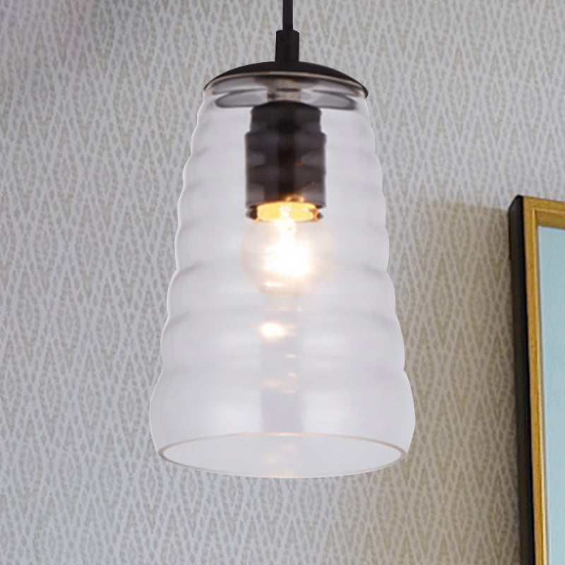 Modern Glass Pendant Light With Multiple Shapes And Colors Clear / Cylinder
