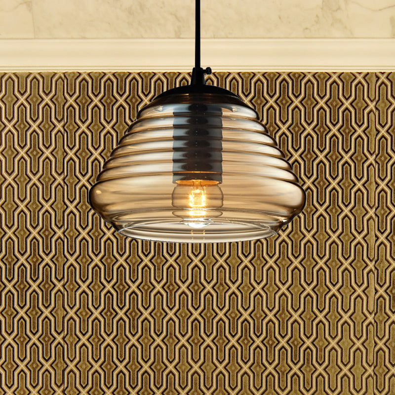 Modern Glass Pendant Light With Multiple Shapes And Colors