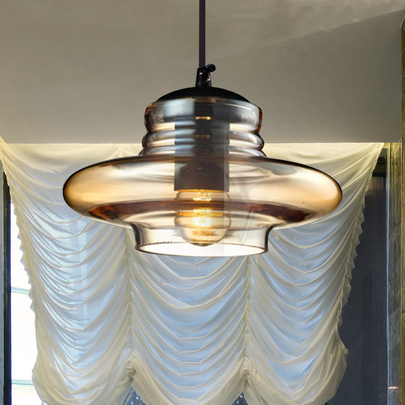 Modern Glass Pendant Light With Multiple Shapes And Colors