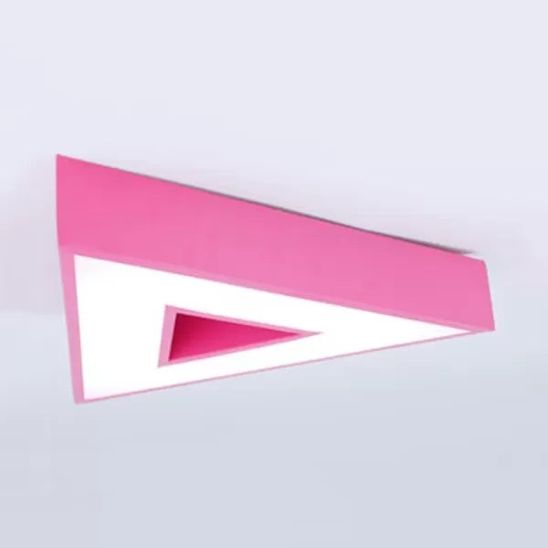 Modern Acrylic Triangle Flush Ceiling Light - Game Room Stylish Lamp