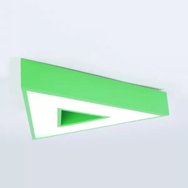 Modern Acrylic Triangle Flush Ceiling Light - Game Room Stylish Lamp