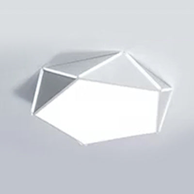 Diamond Acrylic LED Ceiling Lamp - Cafe Pentagon Macaron Style