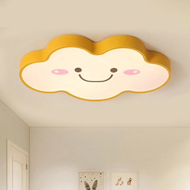 Smiling Cloud Ceiling Light - Childrens Nordic Style Acrylic Fixture