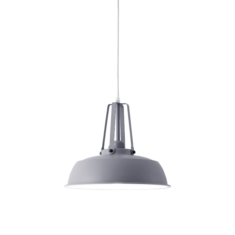 Suspension nordique élégante noire/bleue avec abat-jour en grange - Finition métallique - Idéale pour les salons