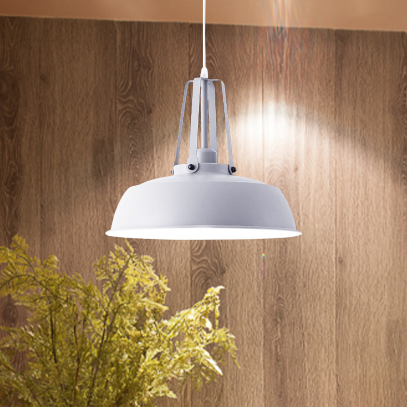 Suspension nordique élégante noire/bleue avec abat-jour en grange - Finition métallique - Idéale pour les salons