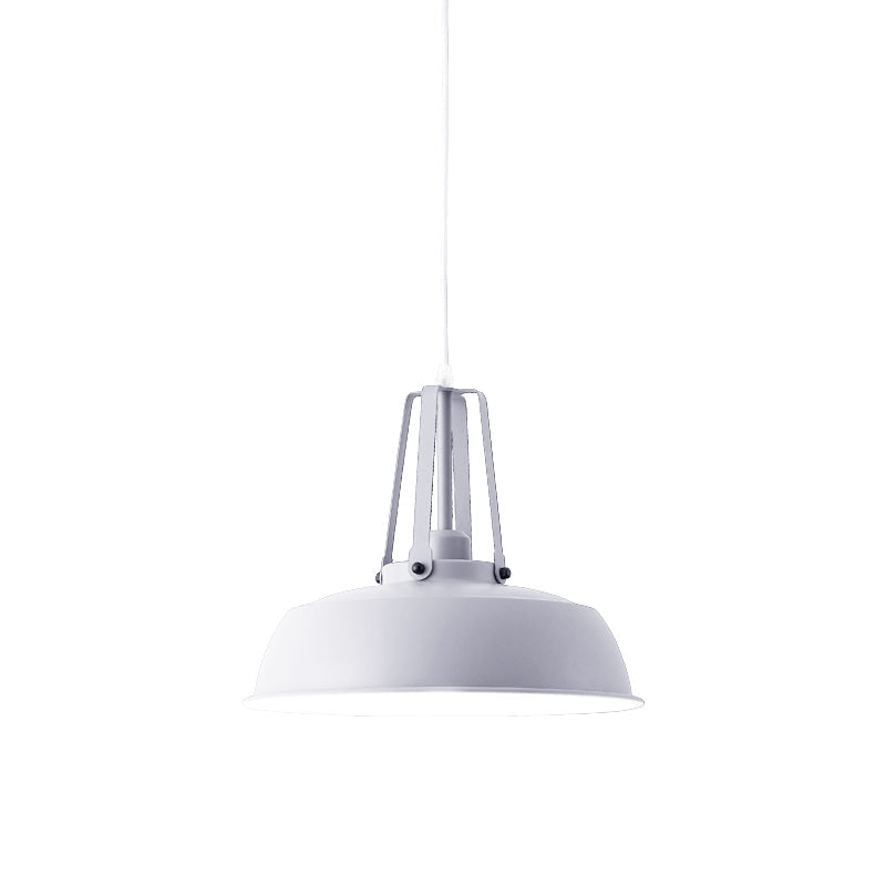 Suspension nordique élégante noire/bleue avec abat-jour en grange - Finition métallique - Idéale pour les salons