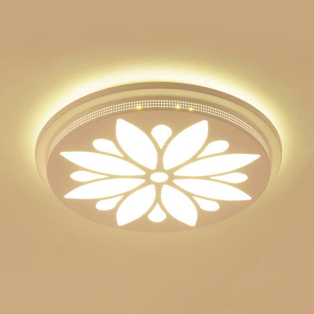 Plafonnier LED moderne en acrylique à fleurs pour salle à manger et chambre à coucher