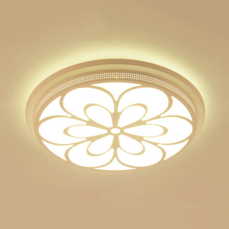 Plafonnier LED moderne en acrylique à fleurs pour salle à manger et chambre à coucher