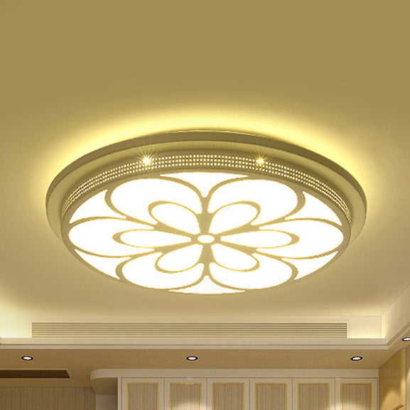 Plafonnier LED moderne en acrylique à fleurs pour salle à manger et chambre à coucher
