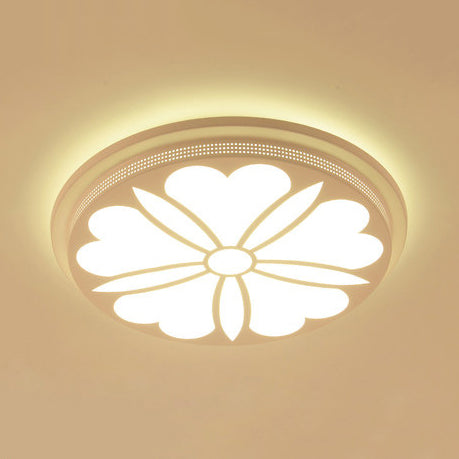 Plafonnier LED moderne en acrylique à fleurs pour salle à manger et chambre à coucher