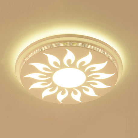 Plafonnier LED moderne en acrylique à fleurs pour salle à manger et chambre à coucher