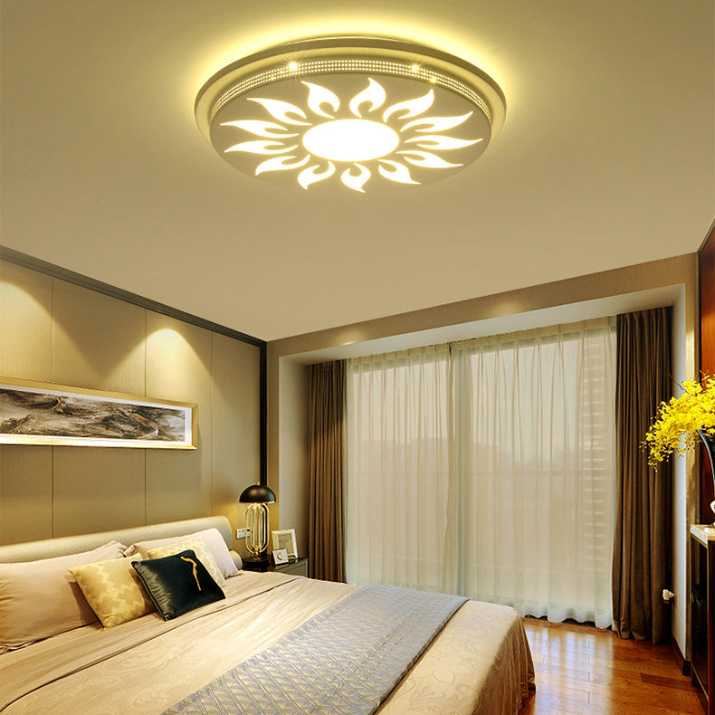 Plafonnier LED moderne en acrylique à fleurs pour salle à manger et chambre à coucher
