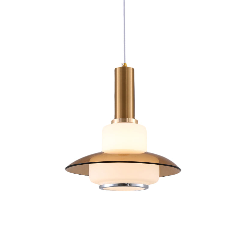 Opal Glass Macaron Gourd Pendant Light in Pink/Light Blue/Gold for Dining Room Ceiling