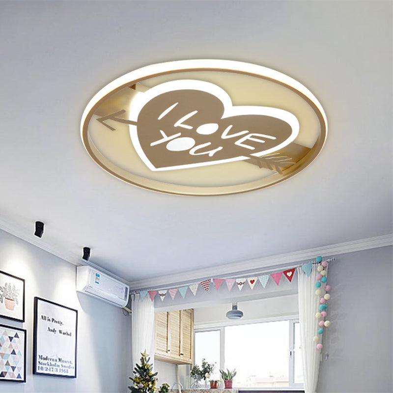 Golden Nordic Mountain/Starfish Acrylic LED Flush Light for Bedroom