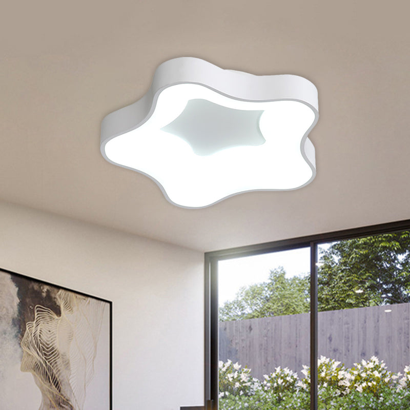Contemporary Acrylic LED Ceiling Spotlight in White/Grey for Starry Bedroom