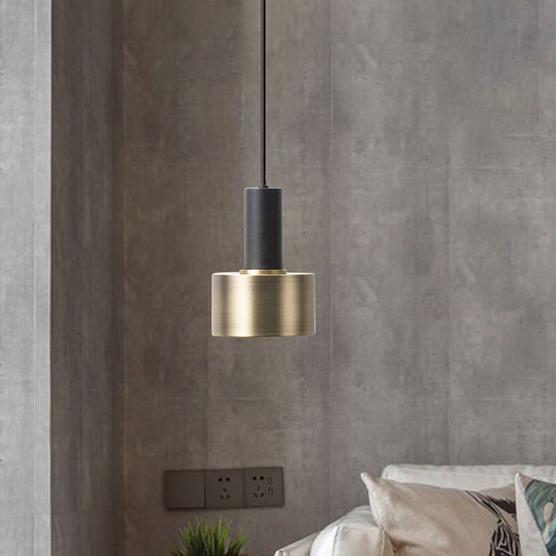 Modern Mini Pendant Light – Sleek Metallic Ceiling Hanging Single Light