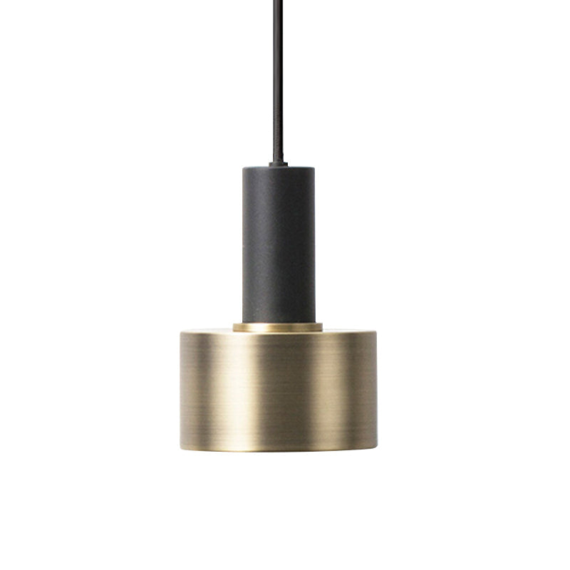 Modern Mini Pendant Light: Elegant Metallic Single Ceiling Hanging Light