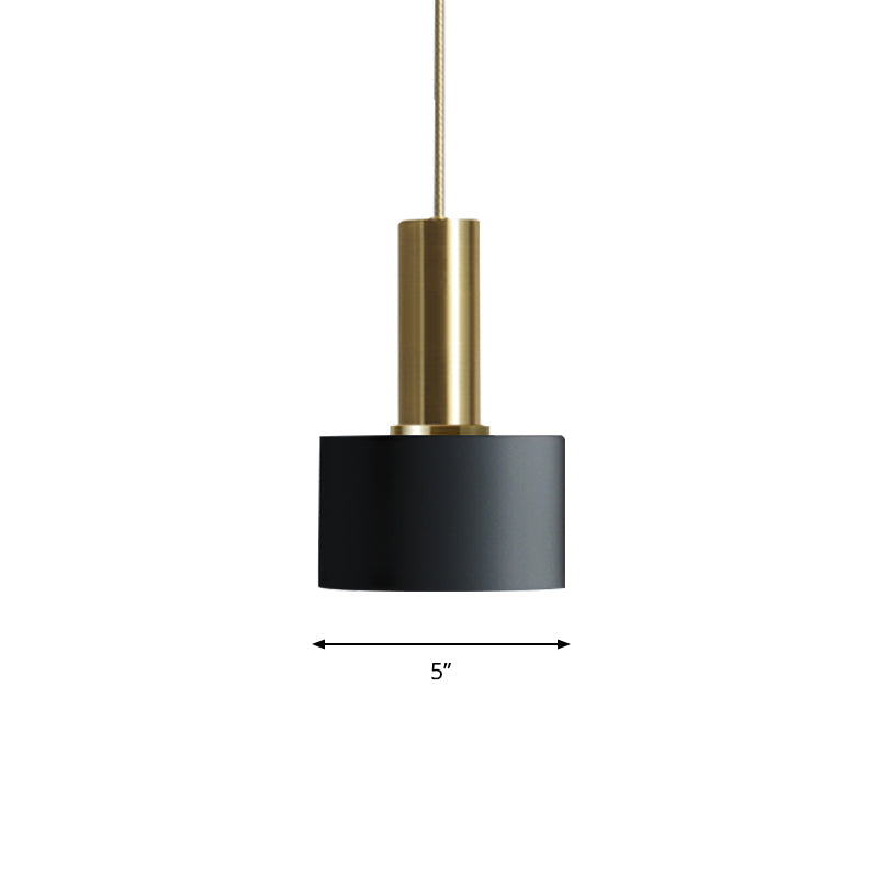 Modern Mini Pendant Light – Sleek Metallic Ceiling Hanging Single Light