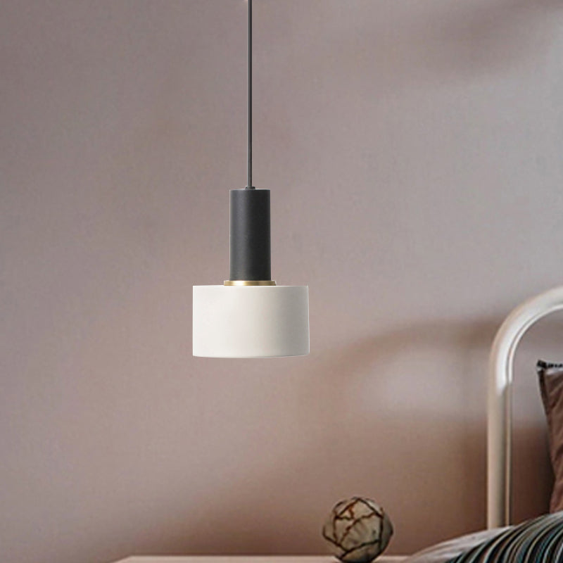 Modern Mini Pendant Light: Elegant Metallic Single Ceiling Hanging Light