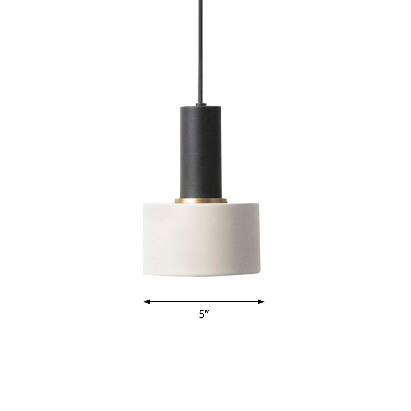 Modern Mini Pendant Light: Elegant Metallic Single Ceiling Hanging Light