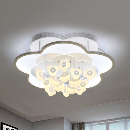 Blossom Modern LED Ceiling Light for Adult & Kid Bedrooms (Acrylic Flushmount)