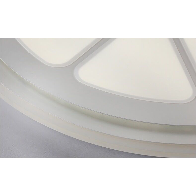Lemon LED Circular Ceiling Mount Light – Cartoon Acrylic Lamp, White, Perfect for Bathrooms