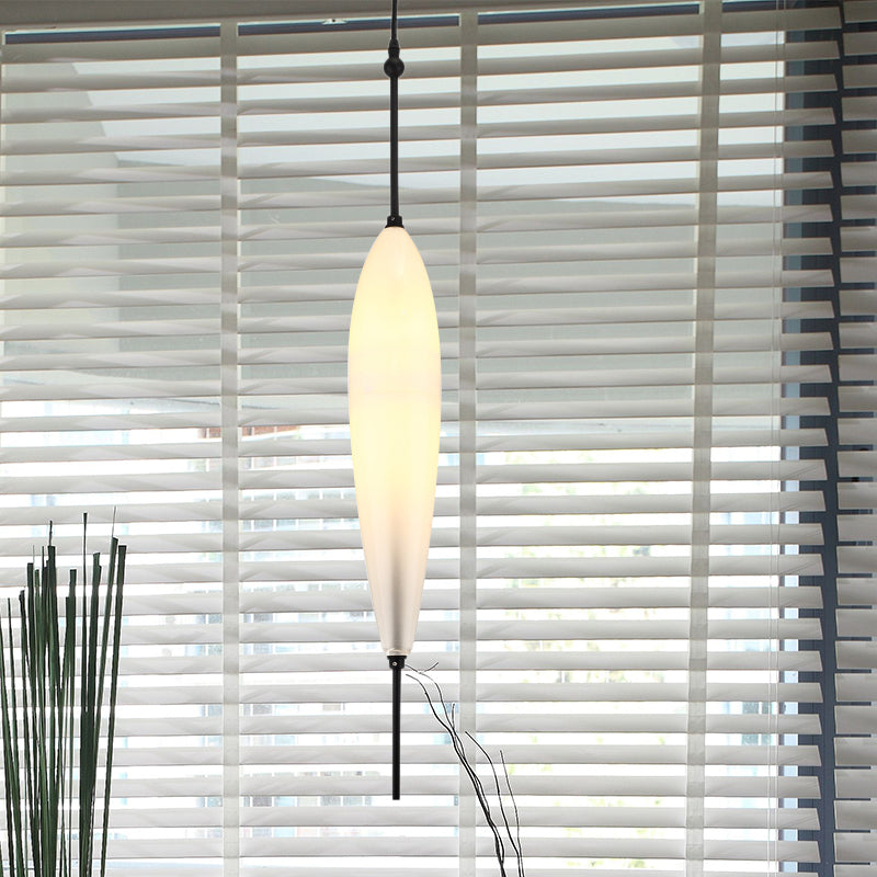 Modernist Blue/White Glass Cluster Pendant Light Fixture - Teardrop/Drum/Cylinder Design 1/3 Lights