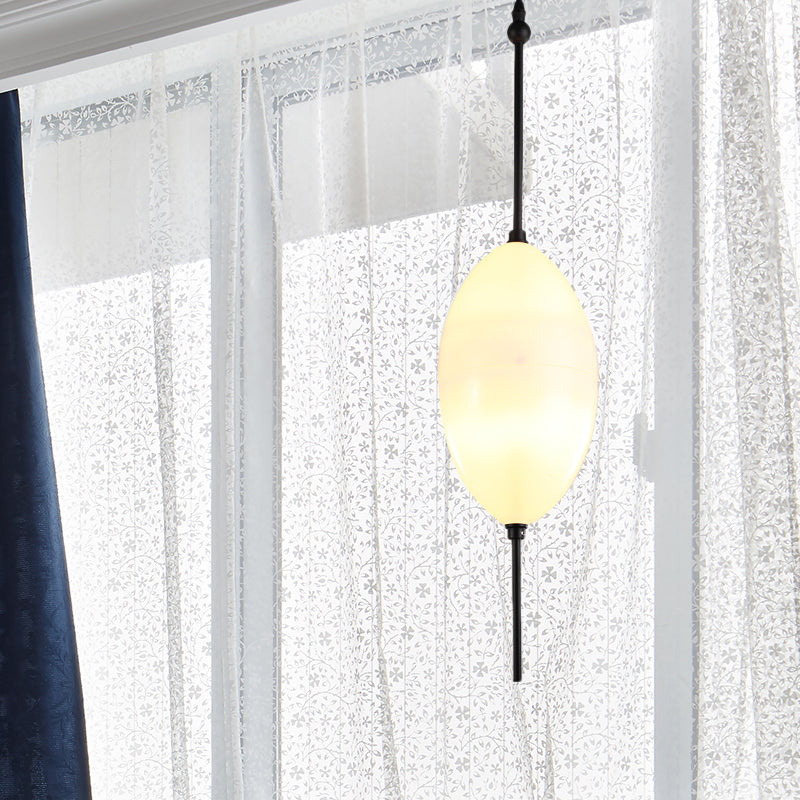 Modernist Blue/White Glass Cluster Pendant Light Fixture - Teardrop/Drum/Cylinder Design 1/3 Lights
