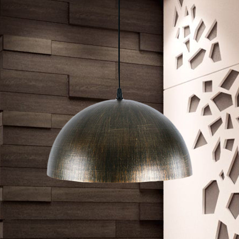 Vintage-Style Metal Bronze/Brown Pendant Dome Ceiling Light Fixture For Dining Table

This Improved