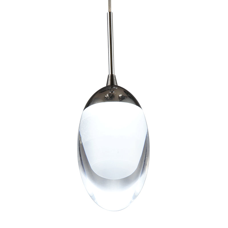 Modern Acrylic Droplet Hanging Pendant Light with Warm/White Illumination for Dining Room