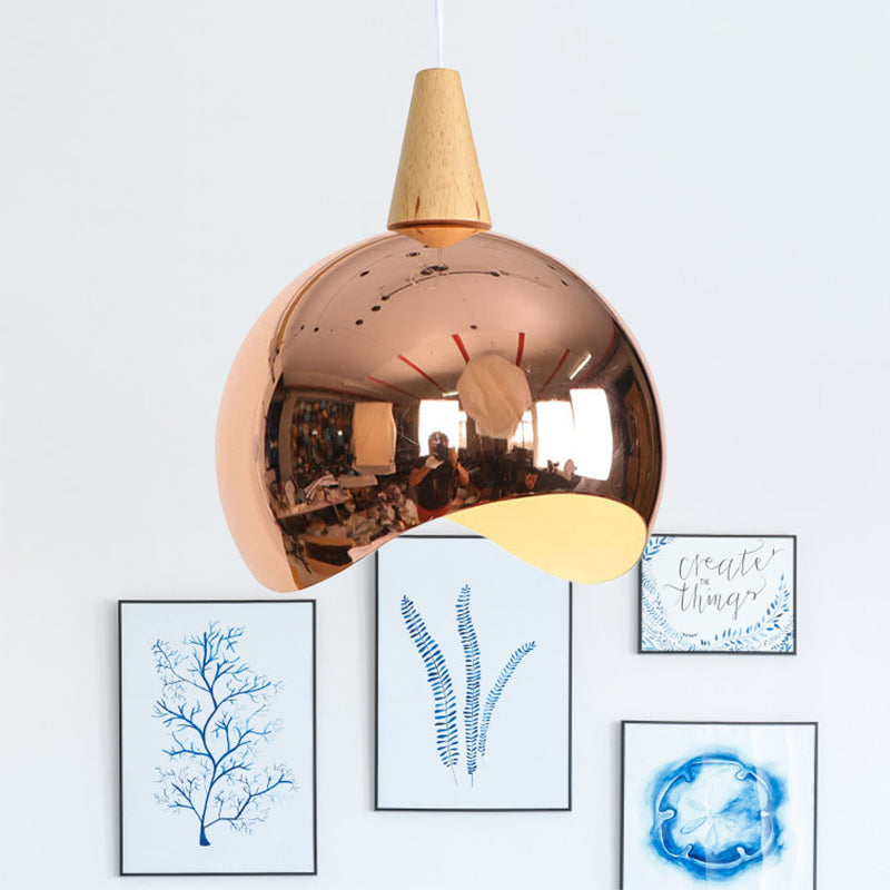 Nordic Style Ceiling Hanging Light with Mirror Globe Pendant for Corridor
