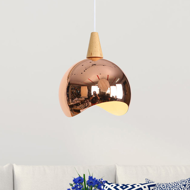 Nordic Style Ceiling Hanging Light with Mirror Globe Pendant for Corridor